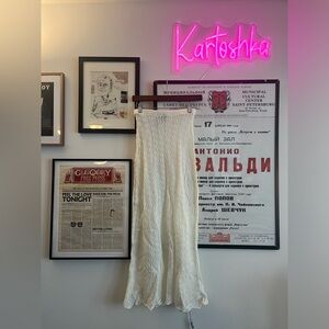 Knitted Crochet Maxi Skirt